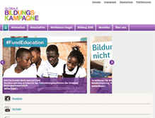 Tablet Screenshot of bildungskampagne.org